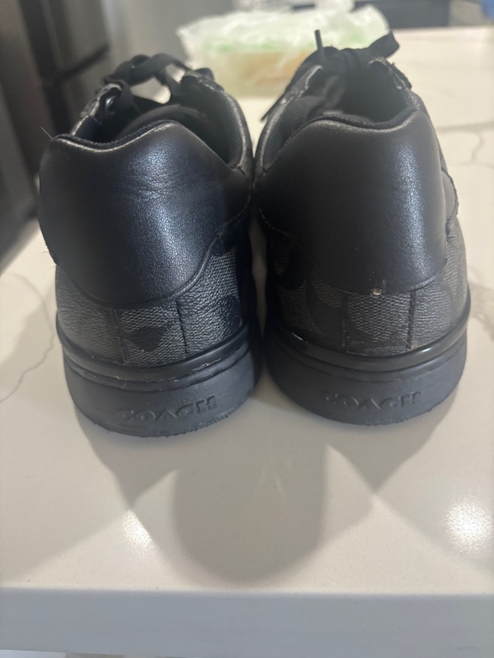 Coach Black Signature C Canvas Low-Top Sneakers - Picture 3 of 3